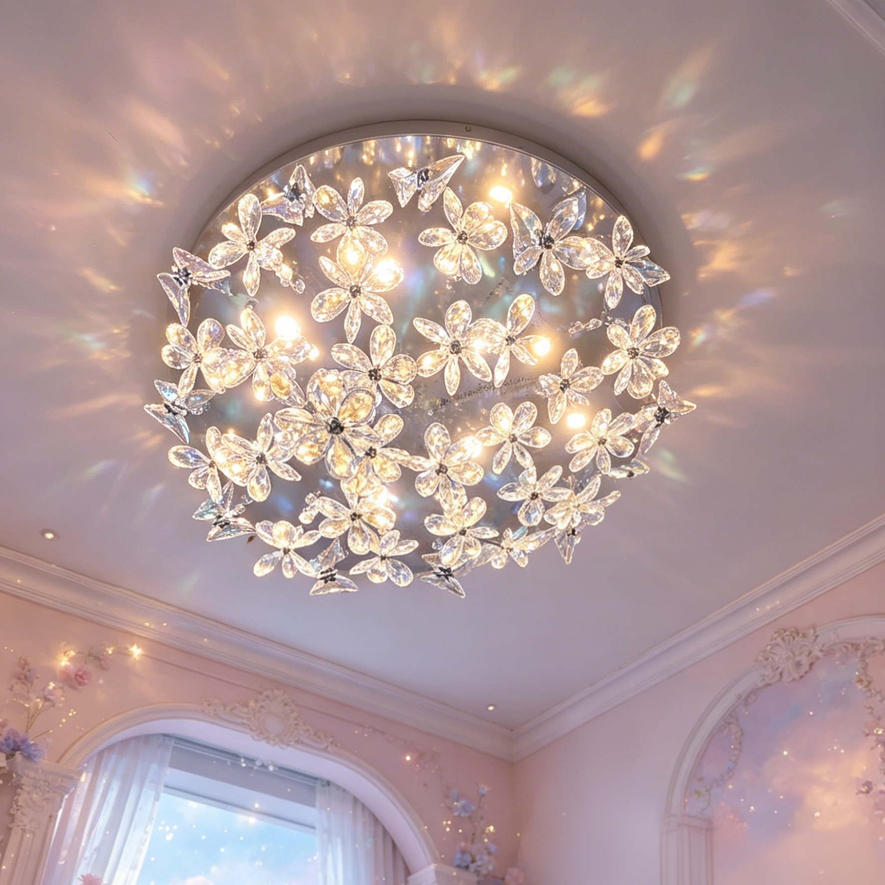 Ethereal Butterfly Crystal Chandelier