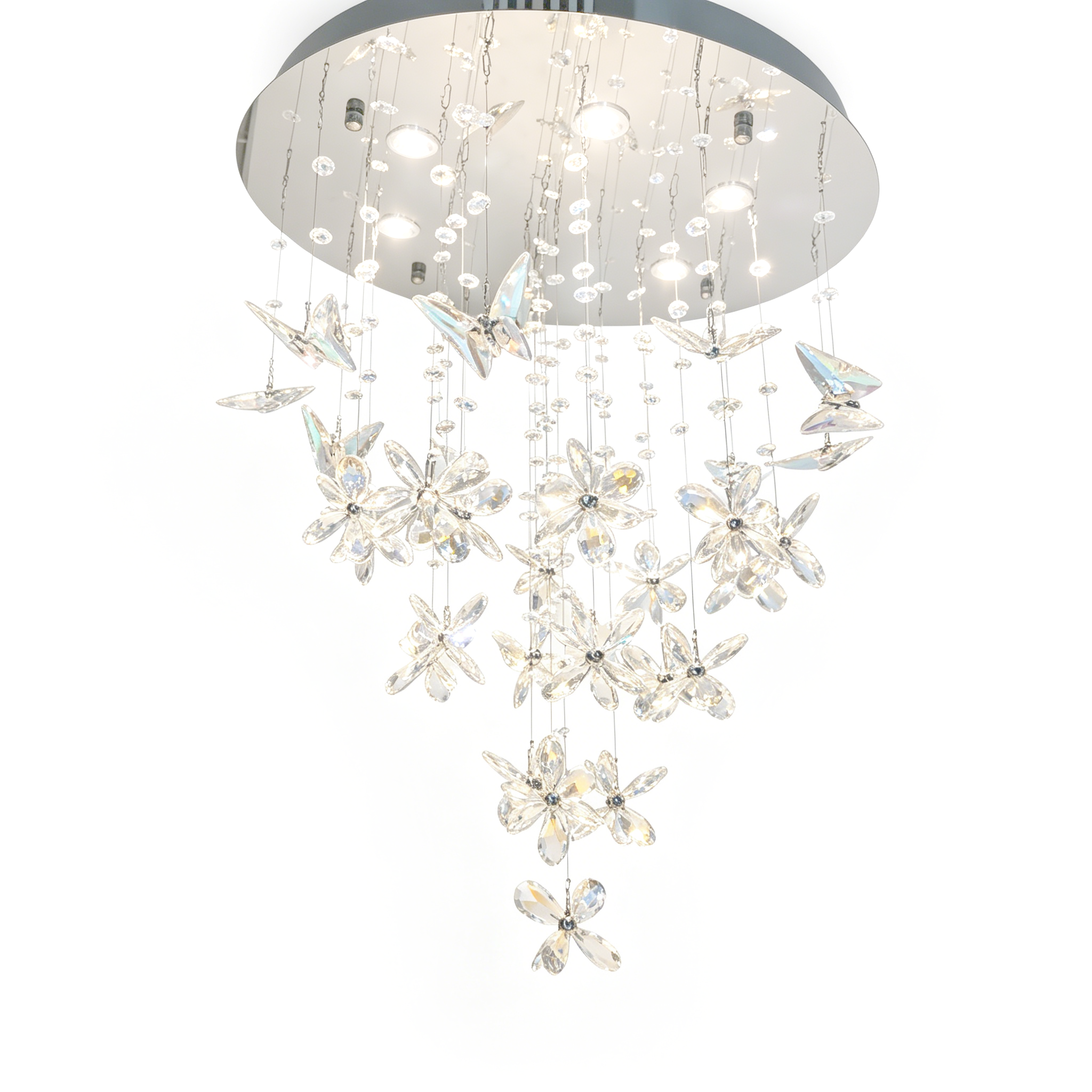 Ethereal Butterfly Crystal Chandelier