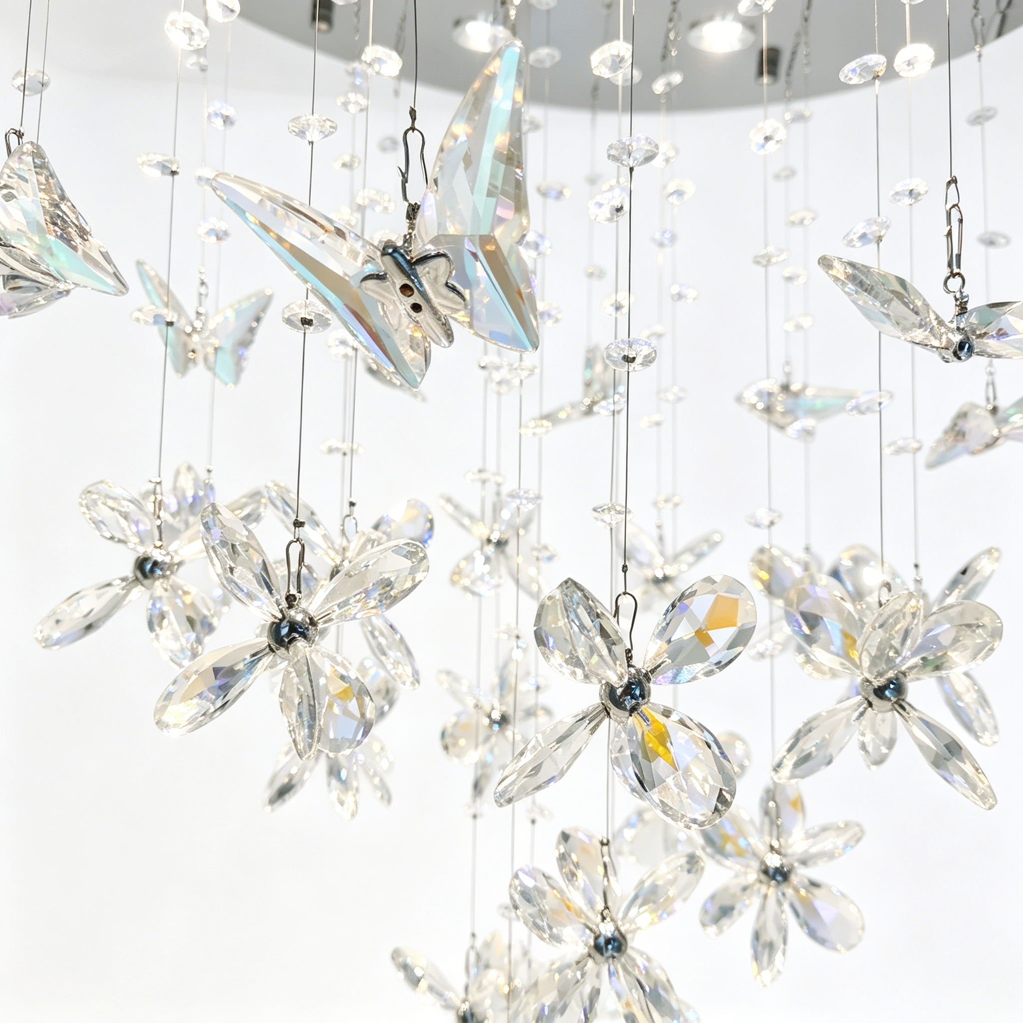 Ethereal Butterfly Crystal Chandelier