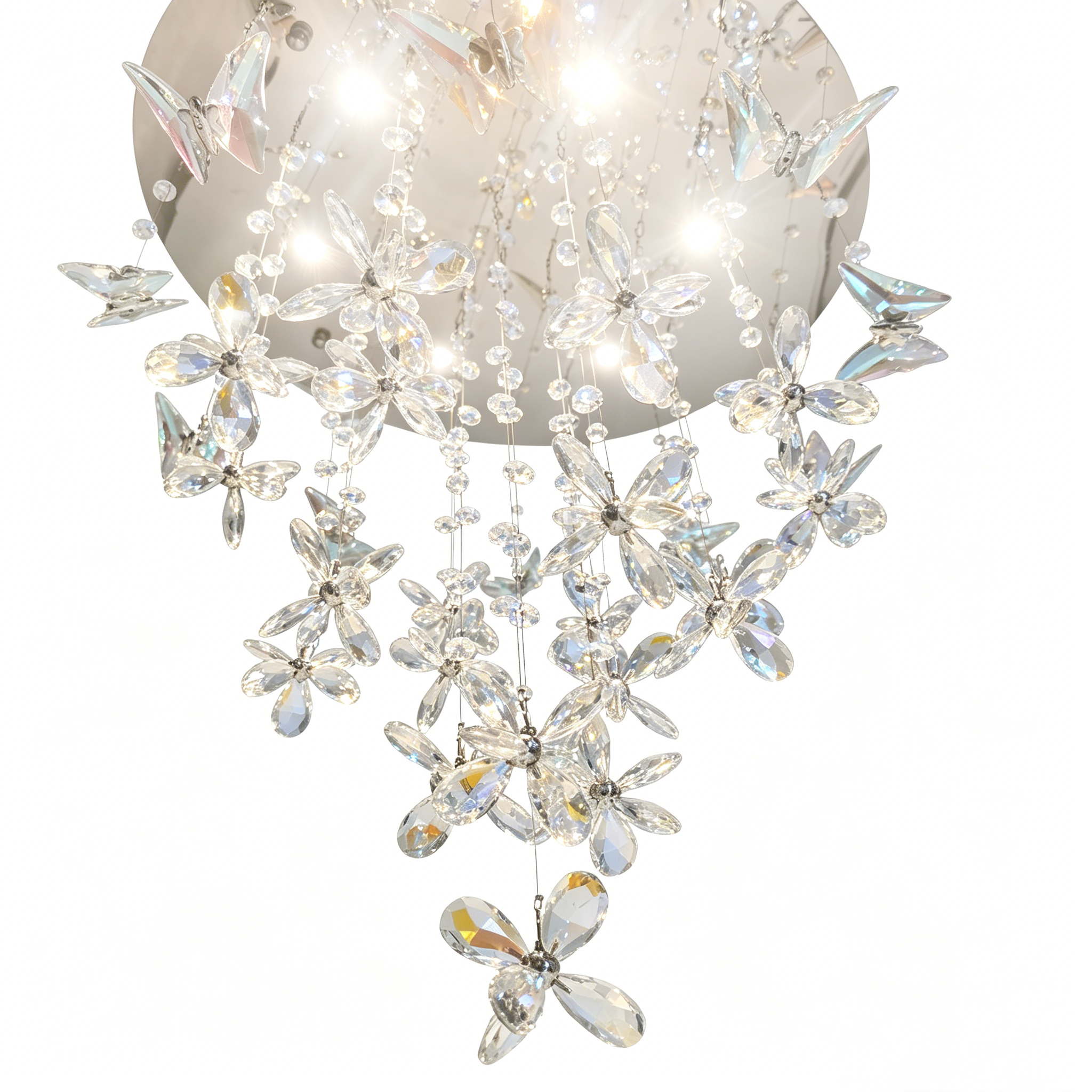 Ethereal Butterfly Crystal Chandelier