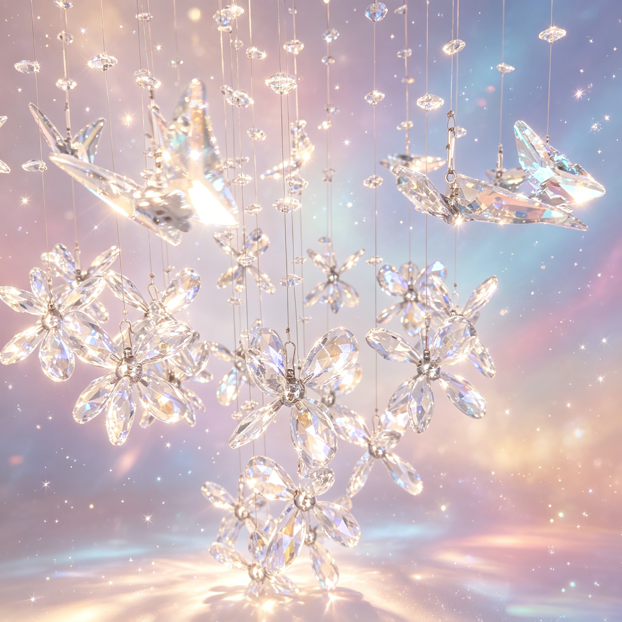 Ethereal Butterfly Crystal Chandelier