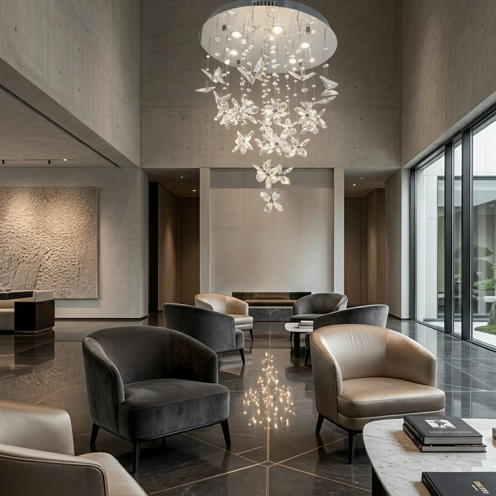 Ethereal Butterfly Crystal Chandelier