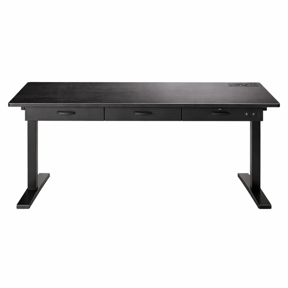 Scrivania Elettrica Regolabile con Porte USB e Cassetti Rimovibili