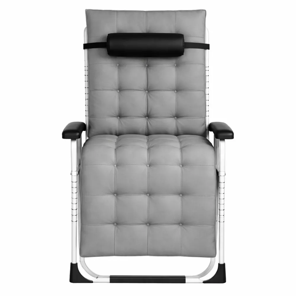 Lettino Prendisole Richiudibile con Schienale Regolabile e Cuscino