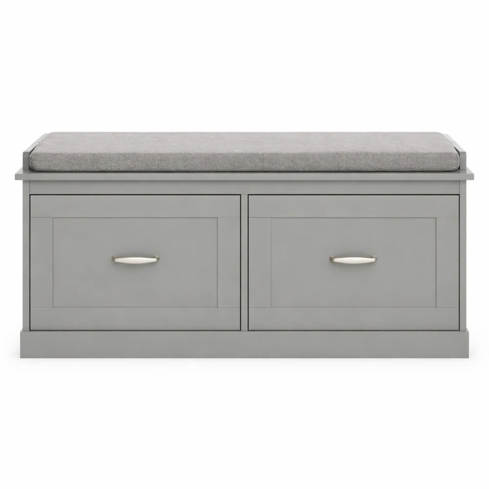 Panca Scarpiera Ingresso con Seduta - Contenitore Interno e Ripiani Regolabili