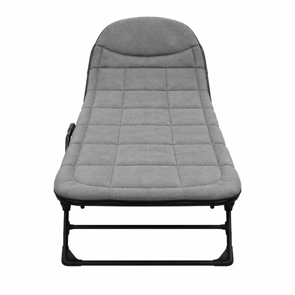 Lettino Prendisole Regolabile con Cuscino per Giardini e Piscine