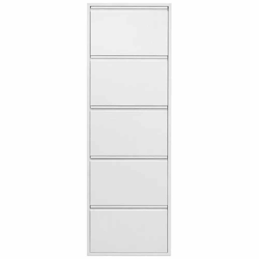 Mobile Portascarpe Compatto in Legno per Ingresso