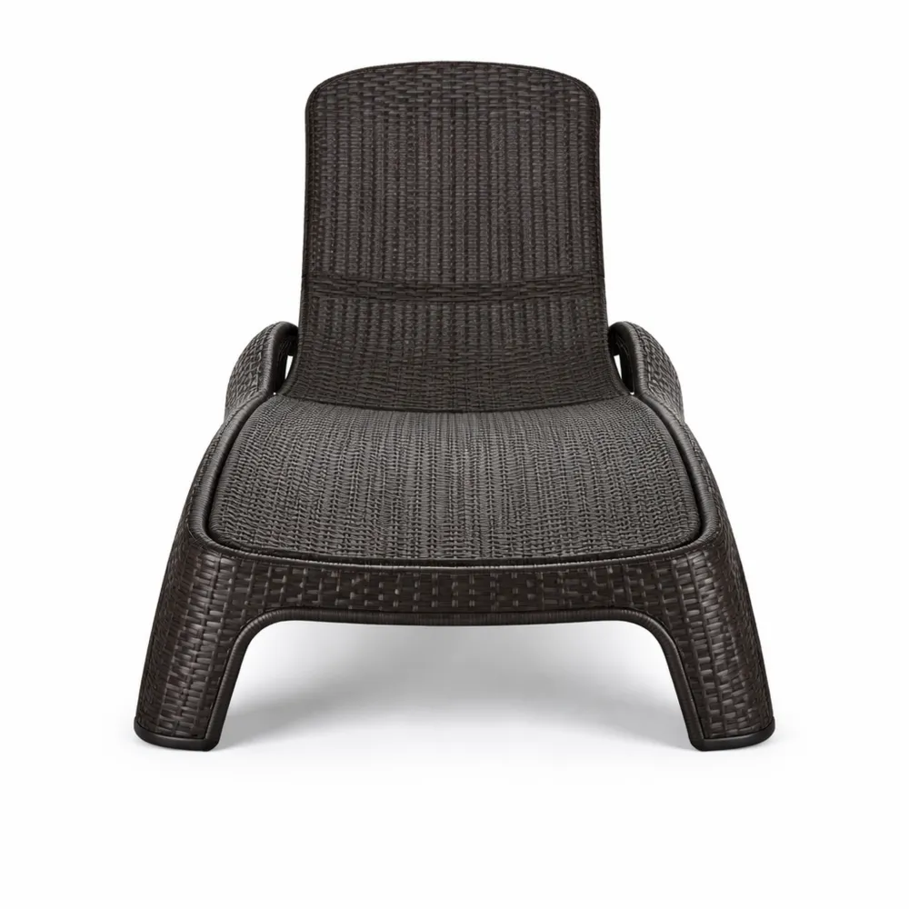 Sedia a Sdraio da Giardino Regolabile in Resina