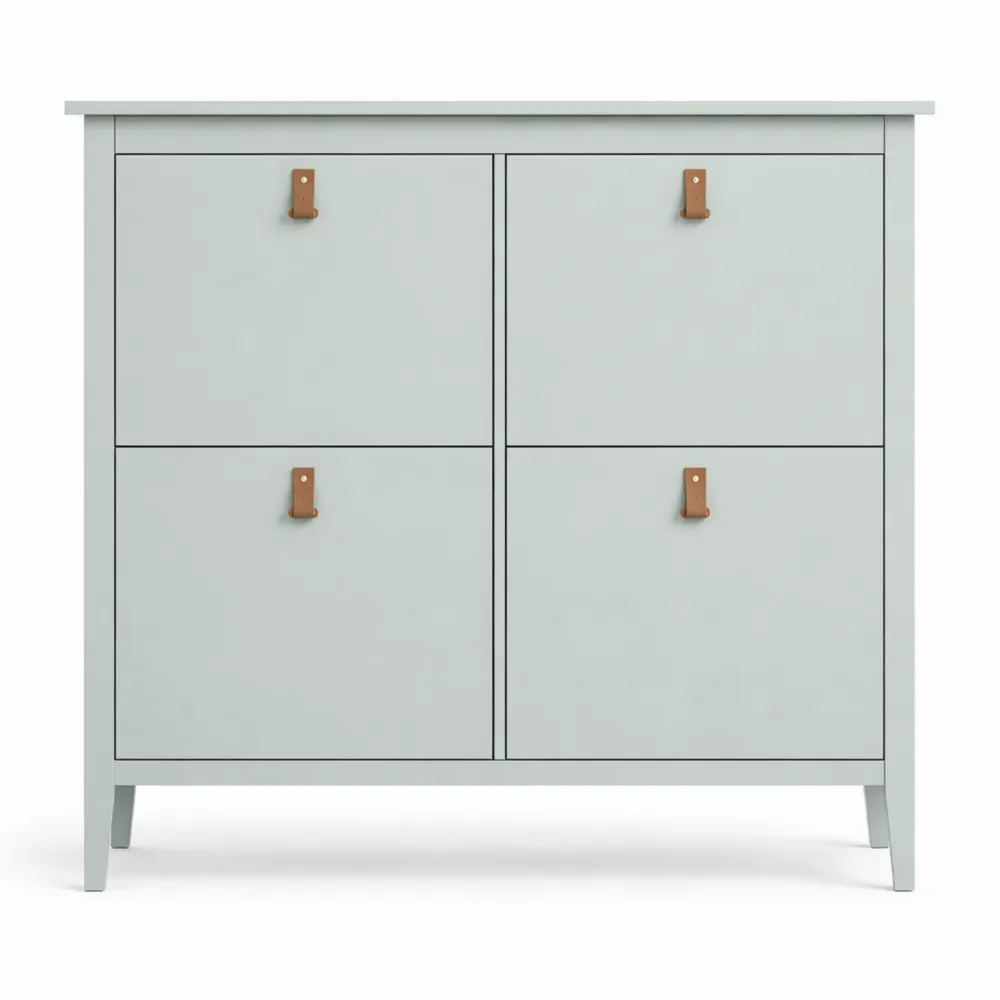 Scarpiera Salvaspazio Slim con Ante Ribaltabili e Ripiani Regolabili