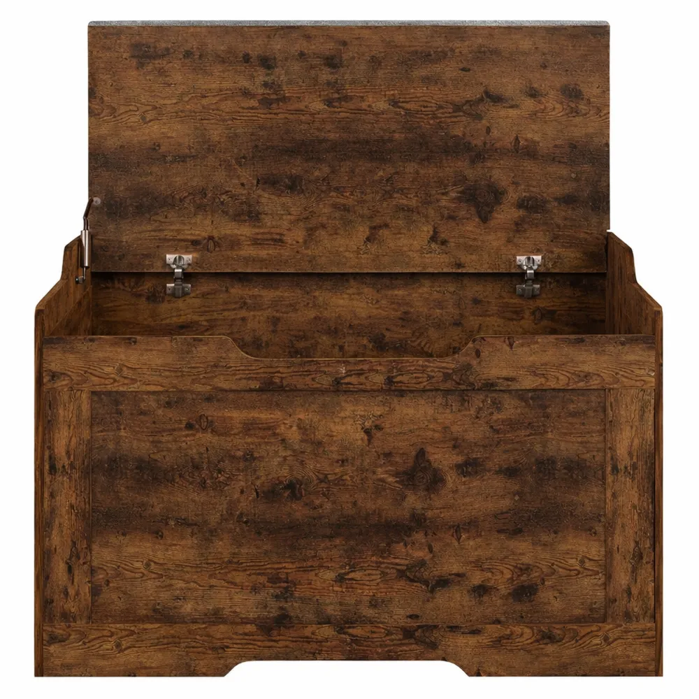 Cassapanca da 103L Multiuso con Cuscino Lavabile per Casa