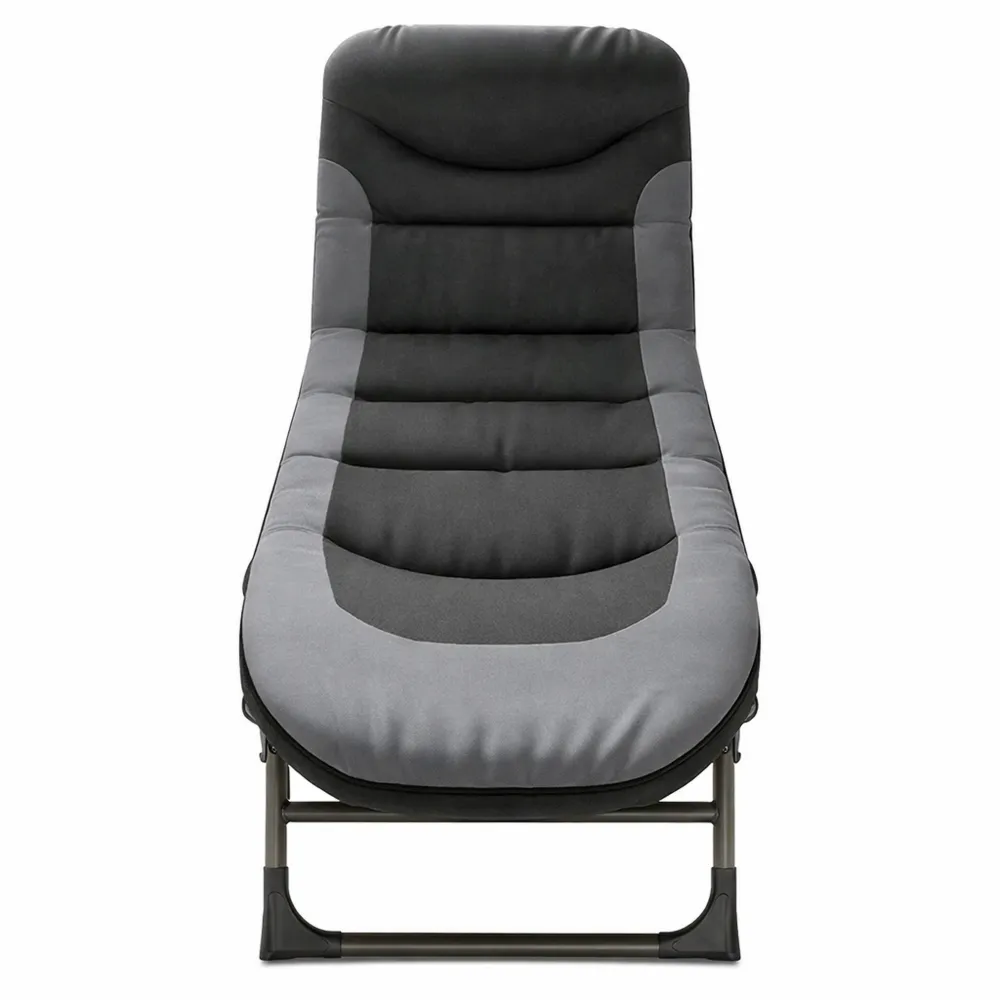 Sedia Sdraio Regolabile per Esterni con Tasca Laterale