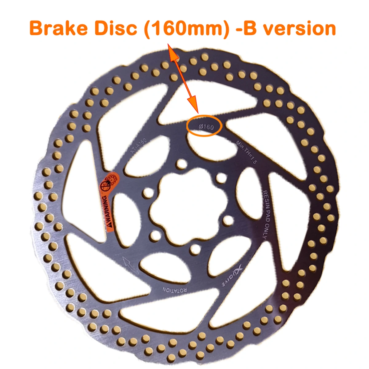 KuKirin G2 2026 front and rear 160mm brake rotor