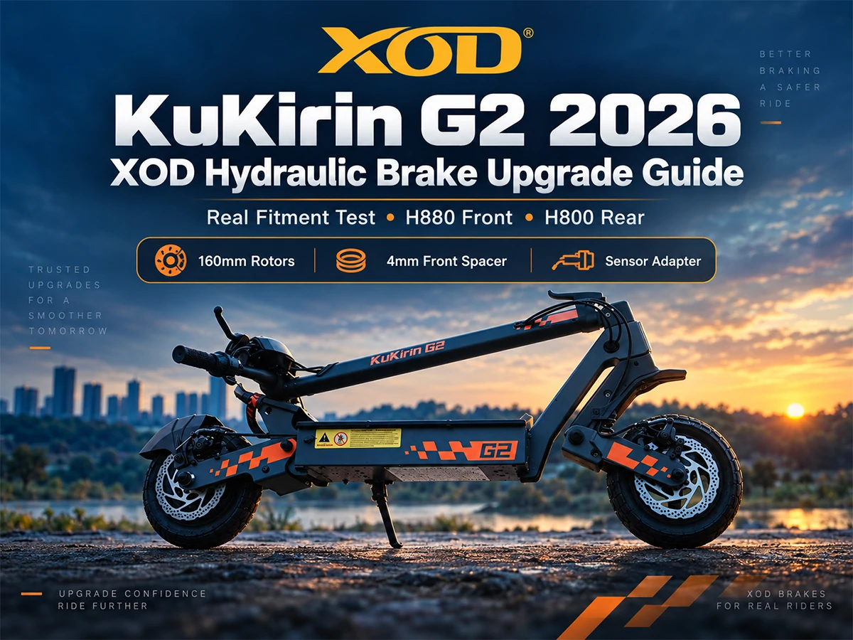 KuKirin G2 2026 XOD Brake Upgrade | 160mm Fitment Test – XOD Brakes