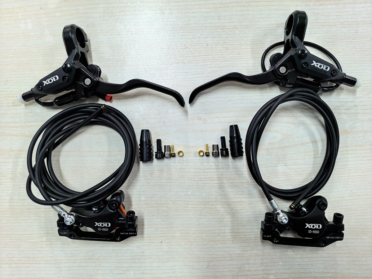 XOD H880 front and rear hydraulic disc brake kit for electric scooter upgrade