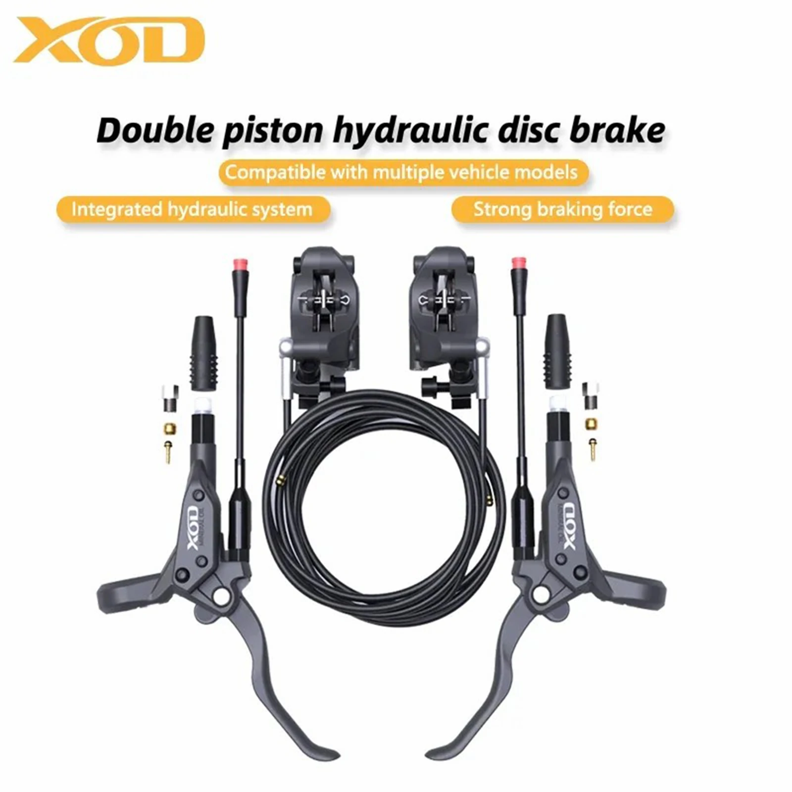 XOD H-Series Hydraulic Brake Upgrade Kit for All Kukirin Scooters (G2 Master / G4 / G2 MAX)
