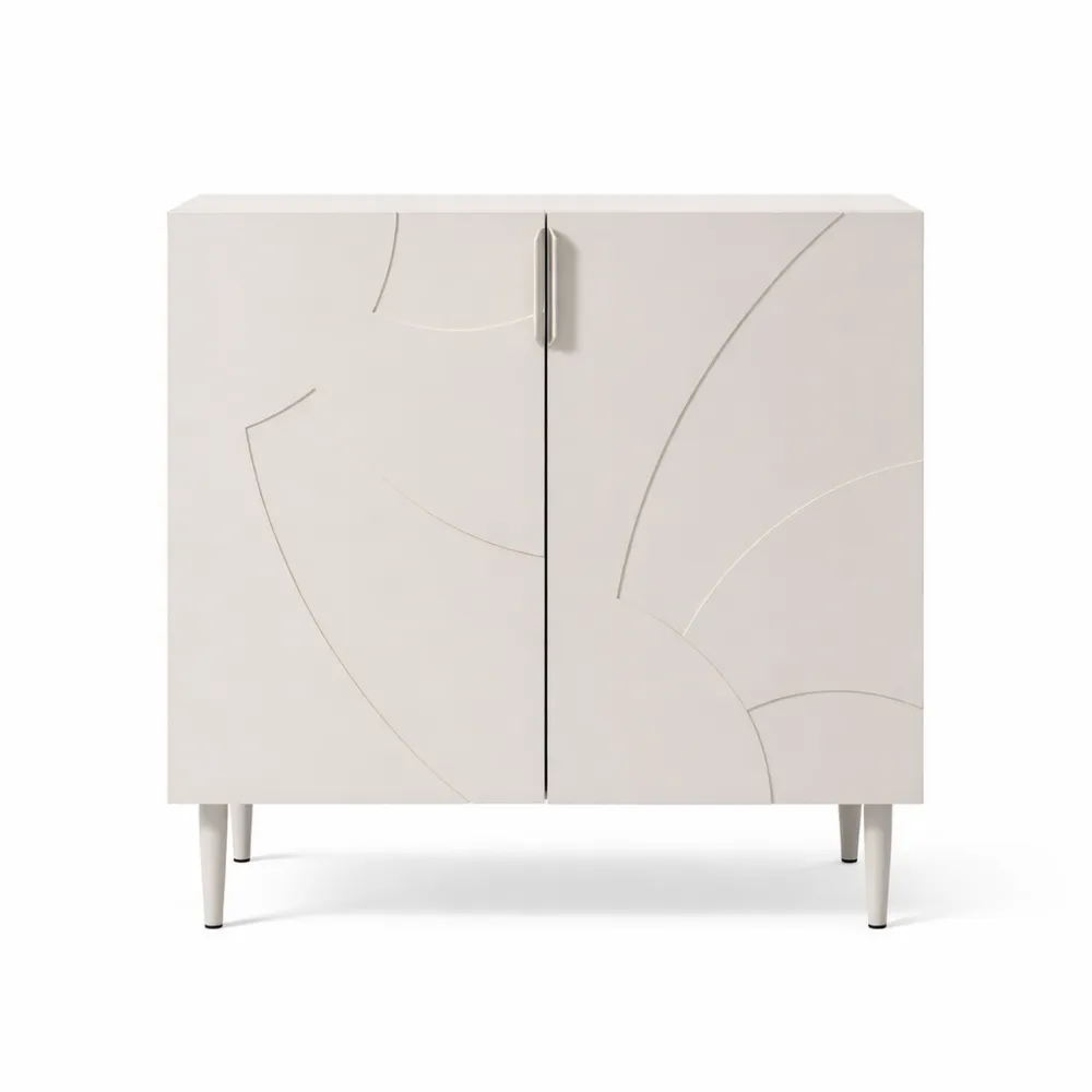 Credenza bassa moderna con ante decorative per cucina e soggiorno