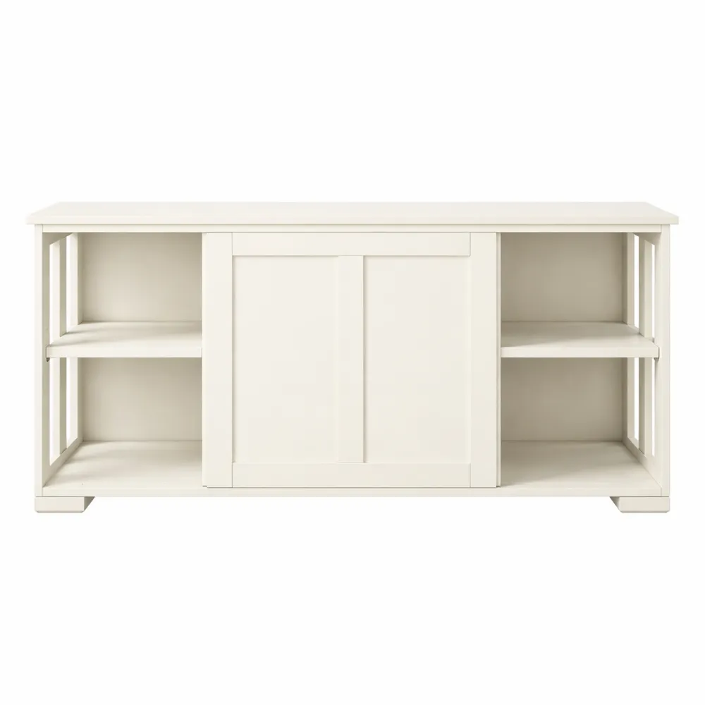 Credenza da Cucina con Ante Scorrevoli e Ripiano Regolabile