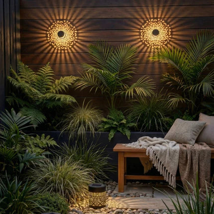 Frolunora® Decorative Solar Mandala Lights - Automatic On/Off & Weatherproof