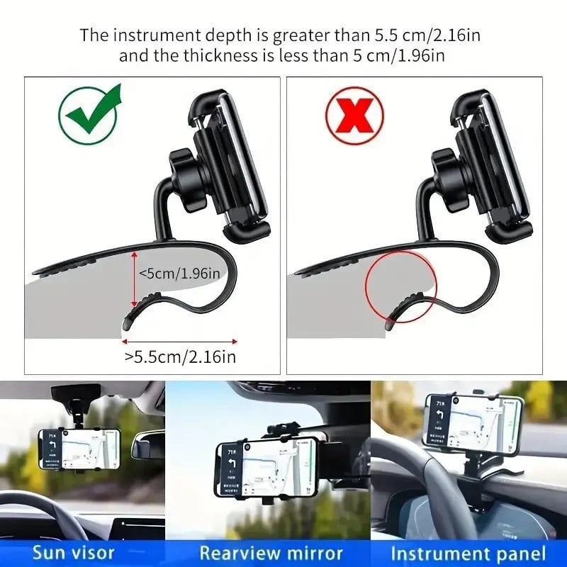 🔥 HOT SALE  49% OFF🔥Universal 360° Dashboard Phone Holder