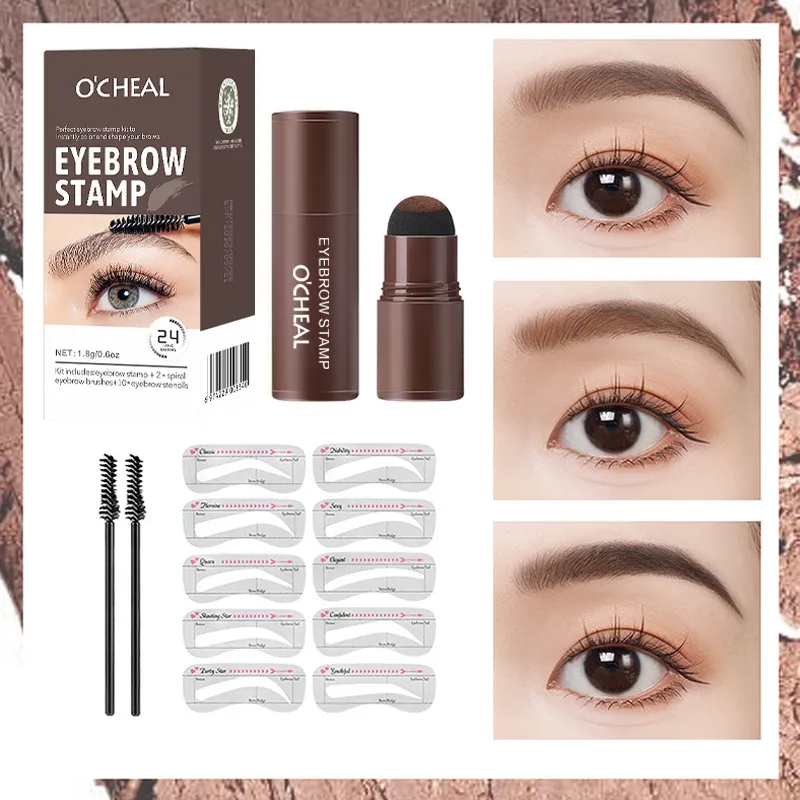 One-Step Brow & Hairline Shaping Kit with Stencils for Perfect Waterproof Brows ⭐