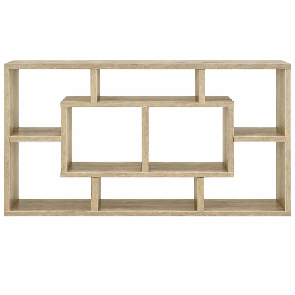 Scaffale a Parete con 8 Ripiani per Soggiorno, Cucina o Ingresso