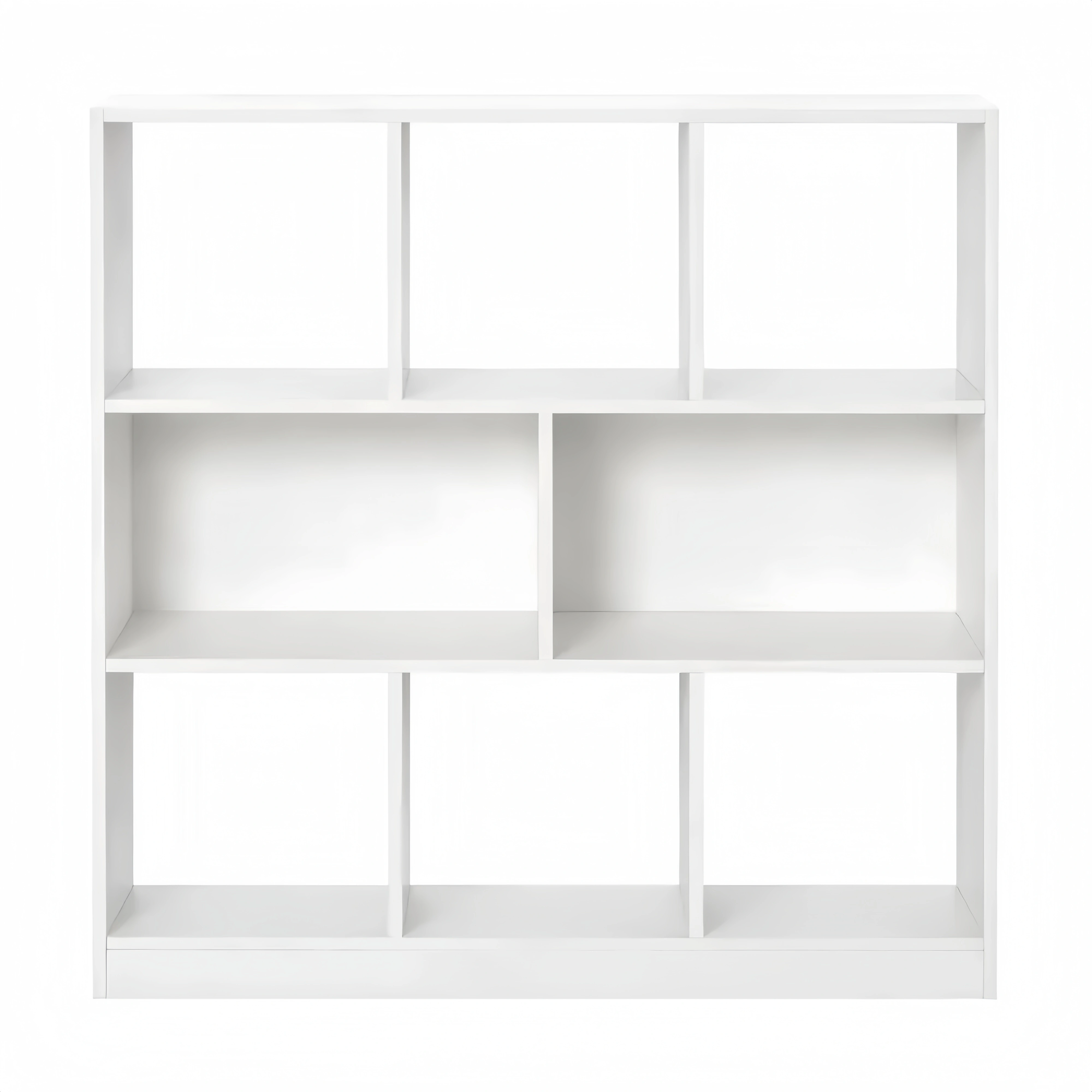 Libreria a 3 Livelli con 8 Ripiani per Soggiorno e Camera, MDF, 97.5x30x100 cm, Bianco