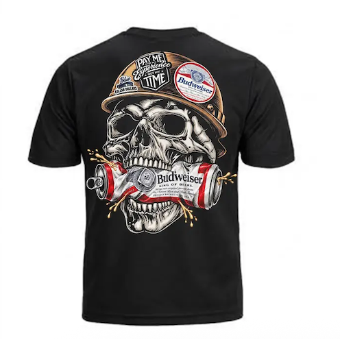 Beer And Skull Collection T-Shirt
