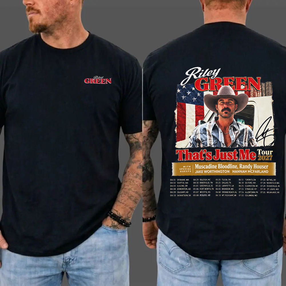 R-G That’s Just Me Tour T-Shirt, Tour Dates Two Sided Graphic Tee, Country Music Concert Shirt, Southern Country Western Cowboy Tee, Americana Music Merch,  Fan Apparel, Vintage Country Tour Gift