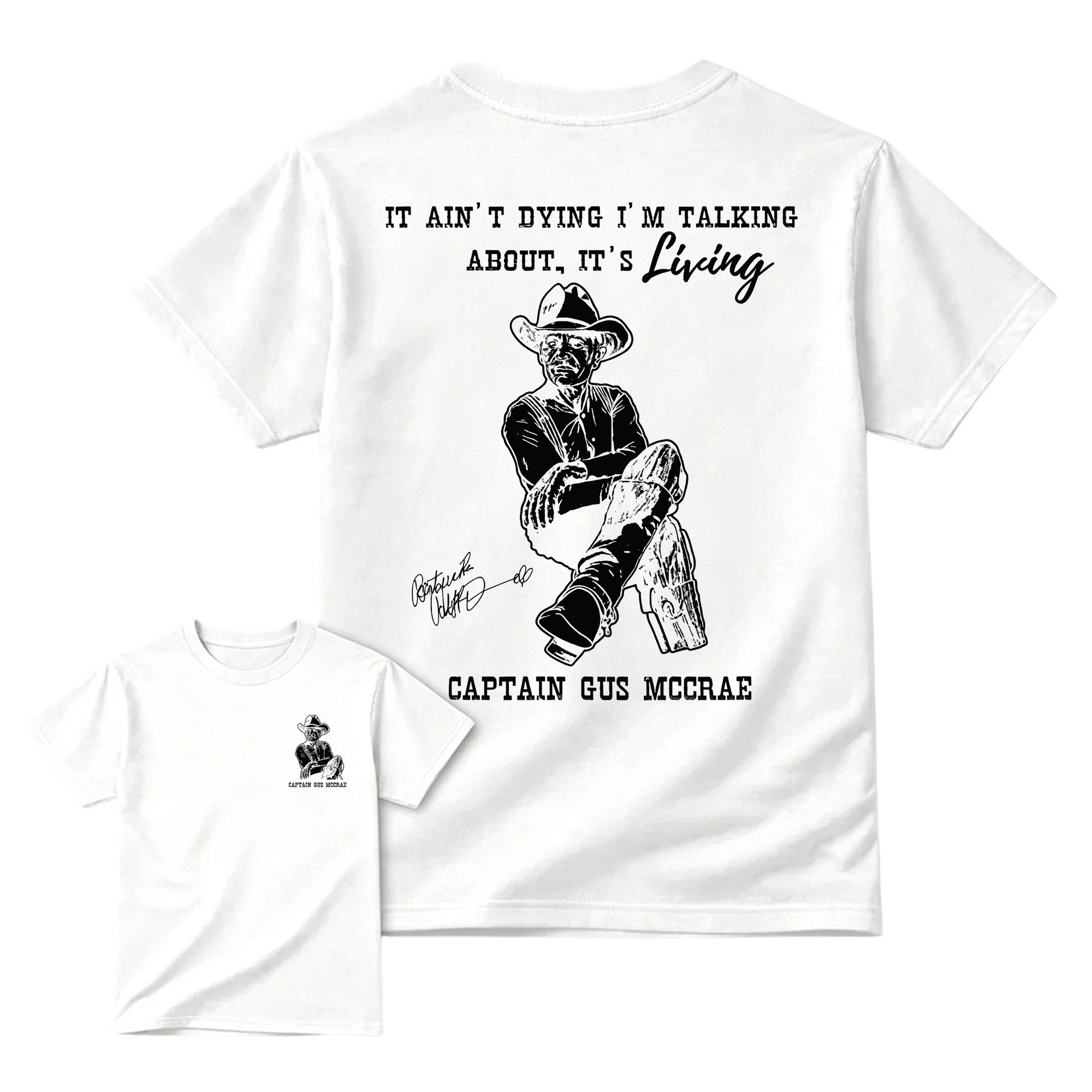 Vintage 90s Captain Gus McCrae Lonesome Dove tshirt , It ain’t dying l’m talking about it’s living, Classic Western Movie tee 