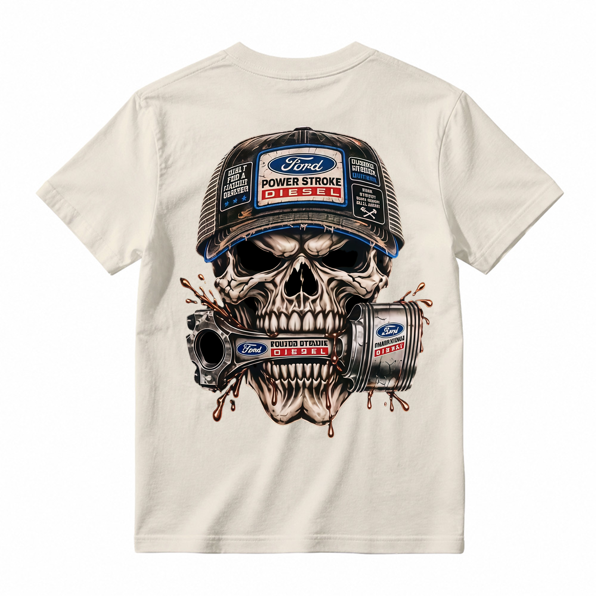 Heavy Metal Mechanic Skull T-Shirt Bundle , Diesel Power, Turbo Engine & Power Tool Graphic Tees