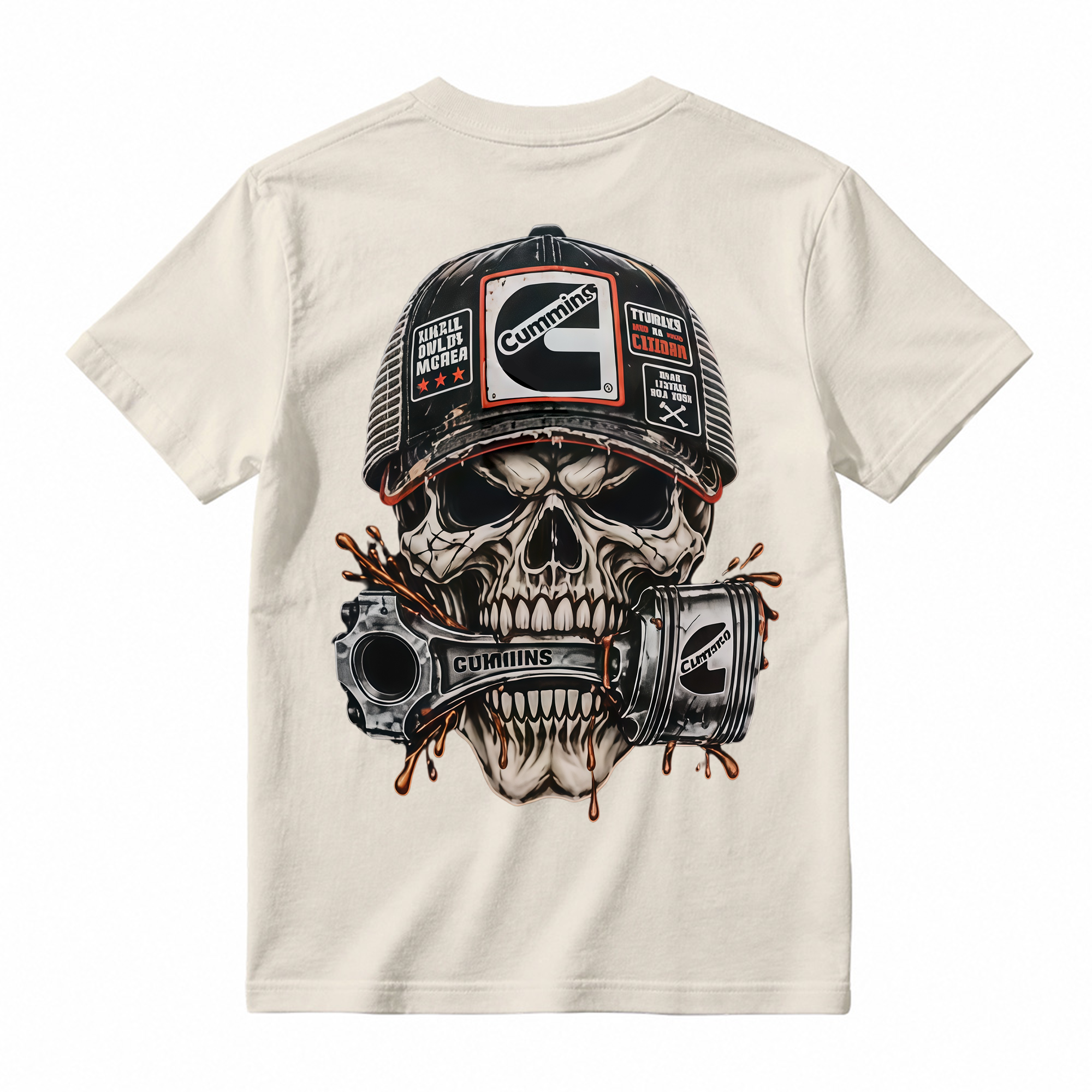 Heavy Metal Mechanic Skull T-Shirt Bundle , Diesel Power, Turbo Engine & Power Tool Graphic Tees