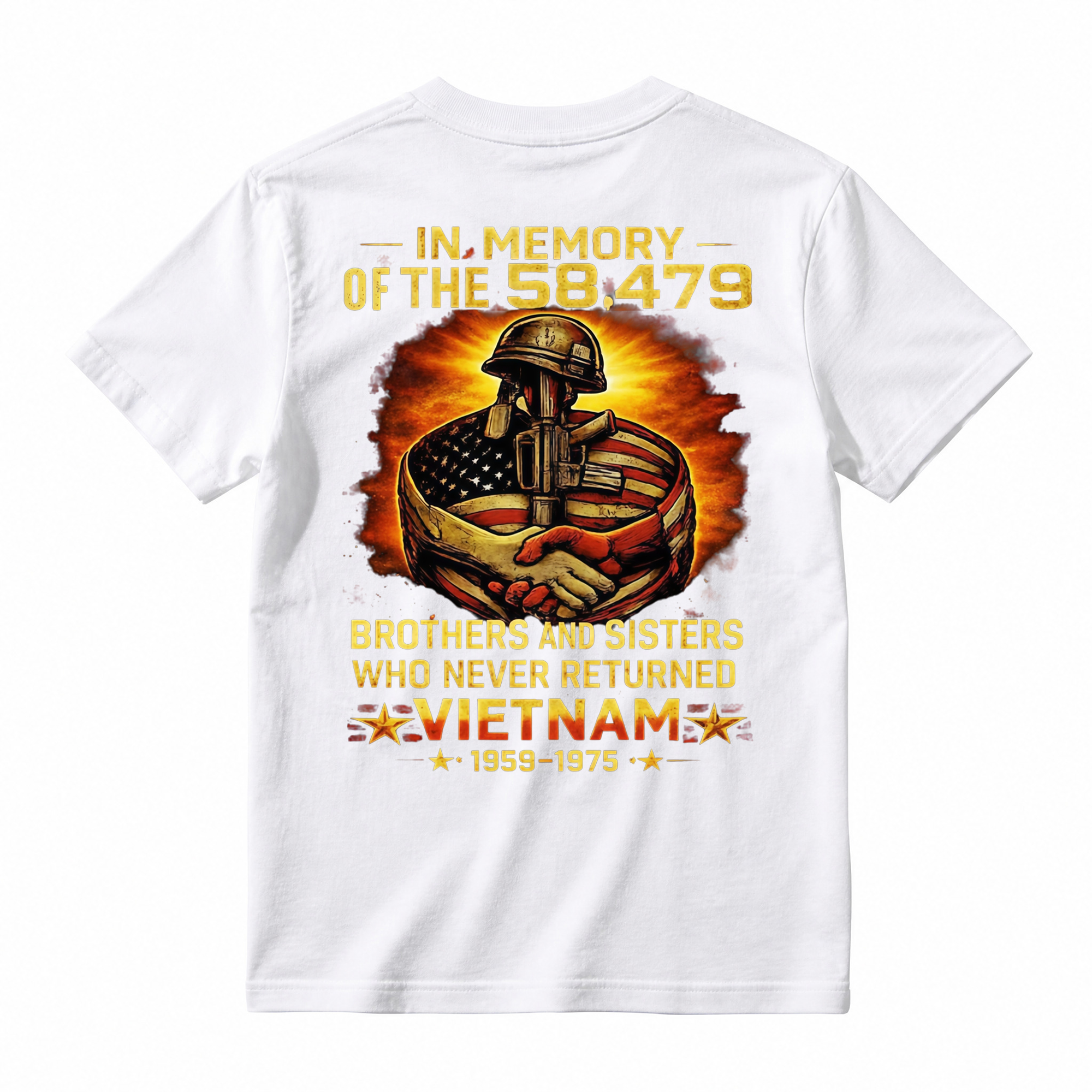 In Memory Of 58479 Vietnam Veteran Shirt, Eagle Military T-Shirt, Multicolor Full Size S-5XL, Veterans Day Gift