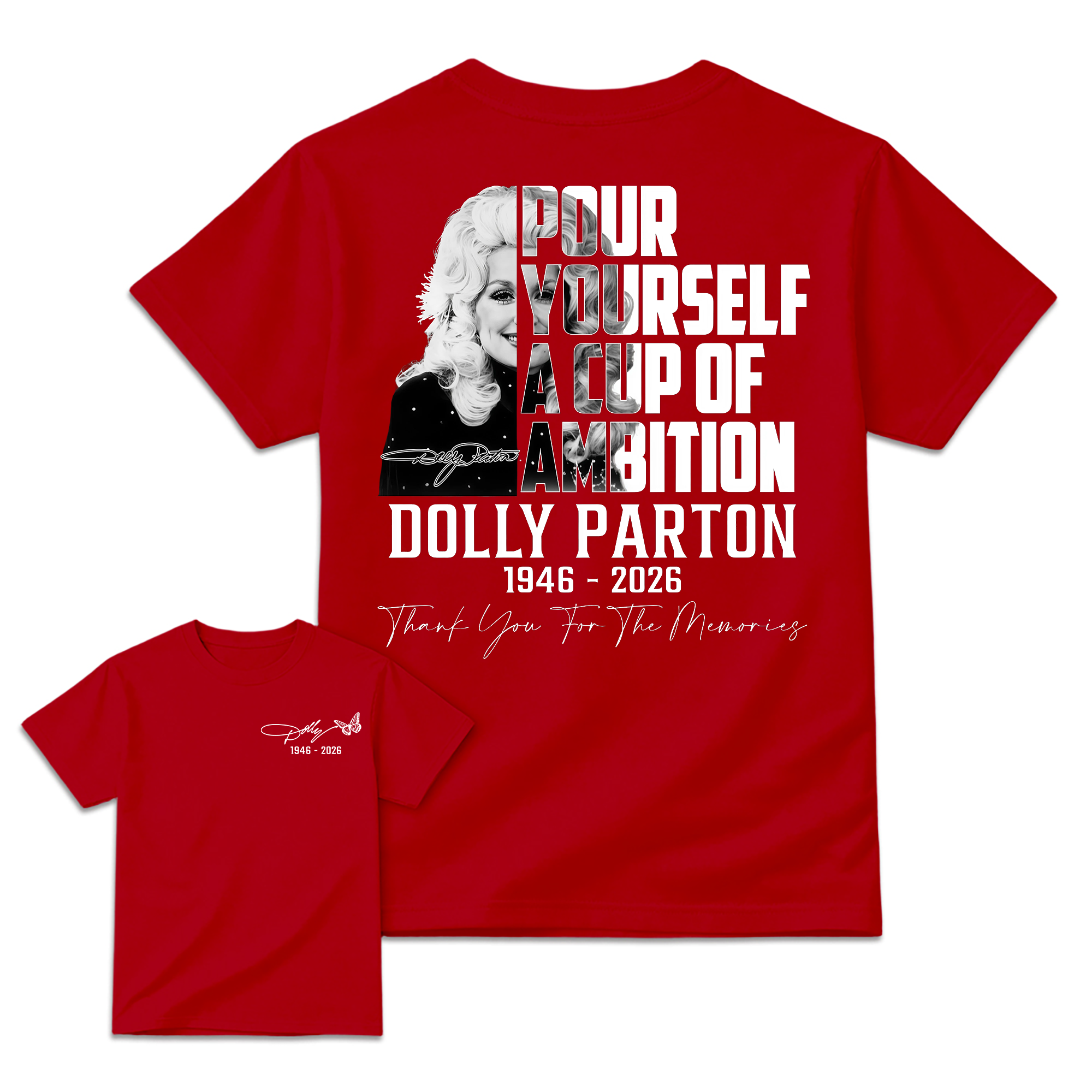 Dolly Parton 9 to 5 Tribute Shirt, Pour Yourself A Cup Of Ambition Tee, Country Music Legend T-Shirt