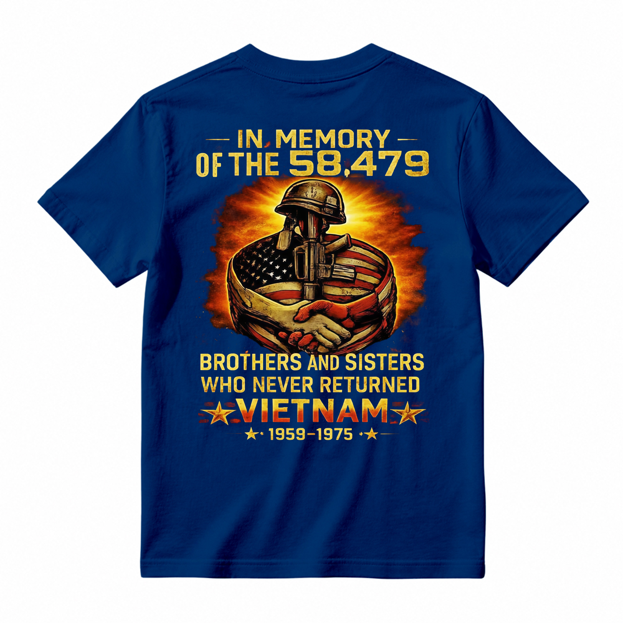 In Memory Of 58479 Vietnam Veteran Shirt, Eagle Military T-Shirt, Multicolor Full Size S-5XL, Veterans Day Gift