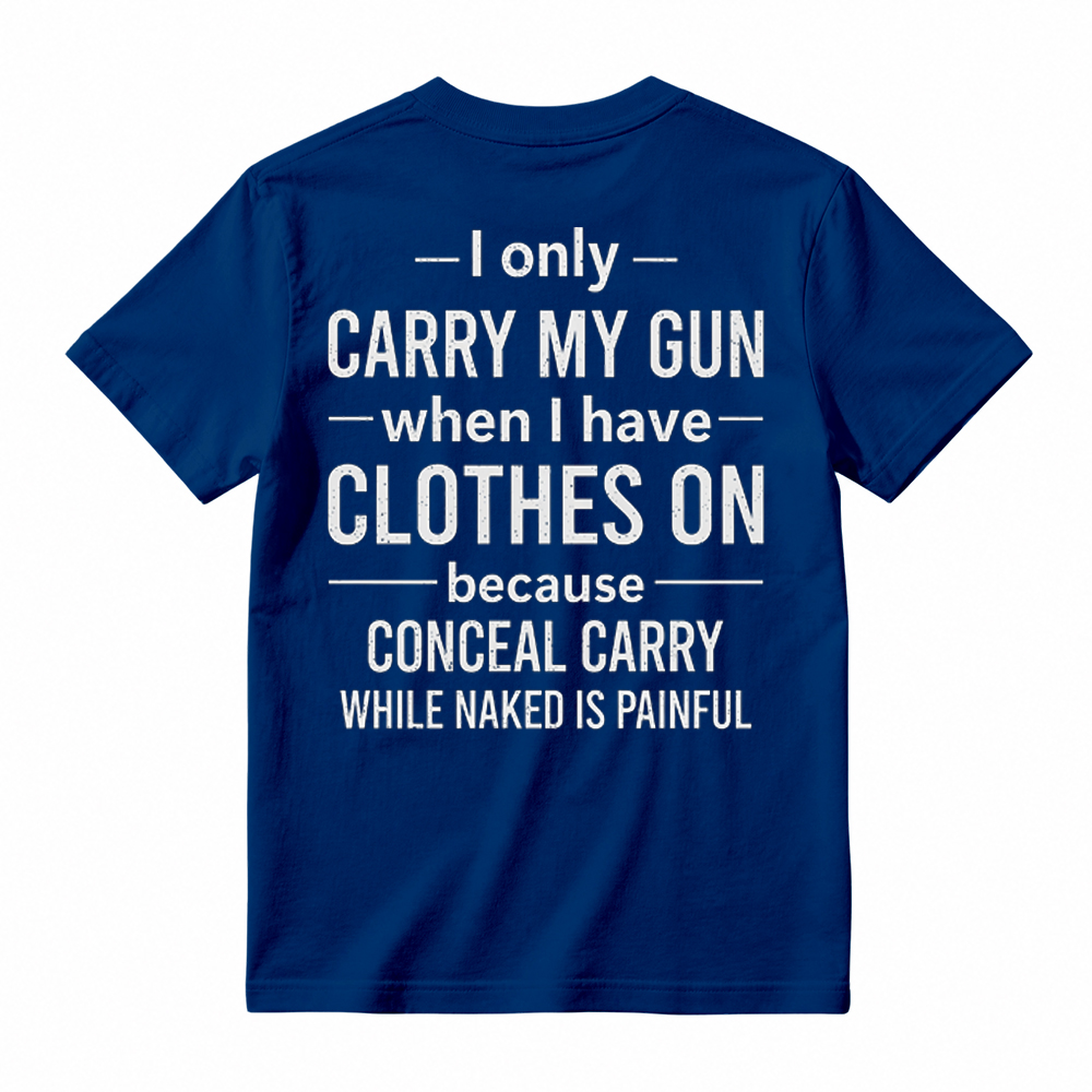 Funny Second Amendment T-Shirt – Gun Owner Humor Tee, Short Sleeve Printed Graphic Shirt, Daily Casual Cotton Men