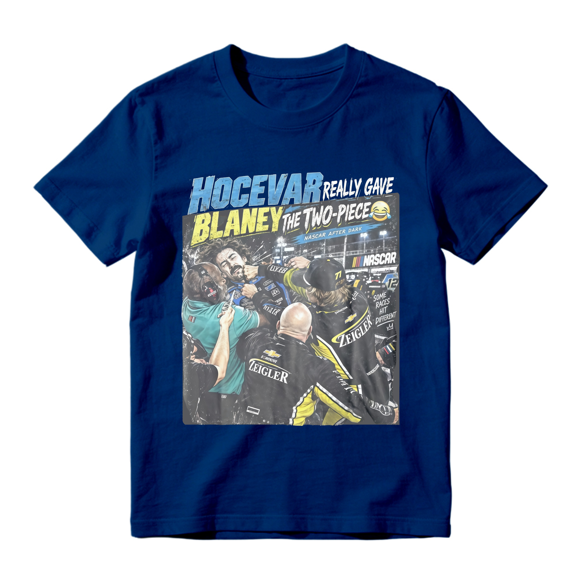 Carson Hocevar Ryan Blaney Shirt  “Two-Piece” Funny Racing Graphic Tee  Vintage NASCAR-Inspired Fight T-Shirt  Race Day Fan Gift