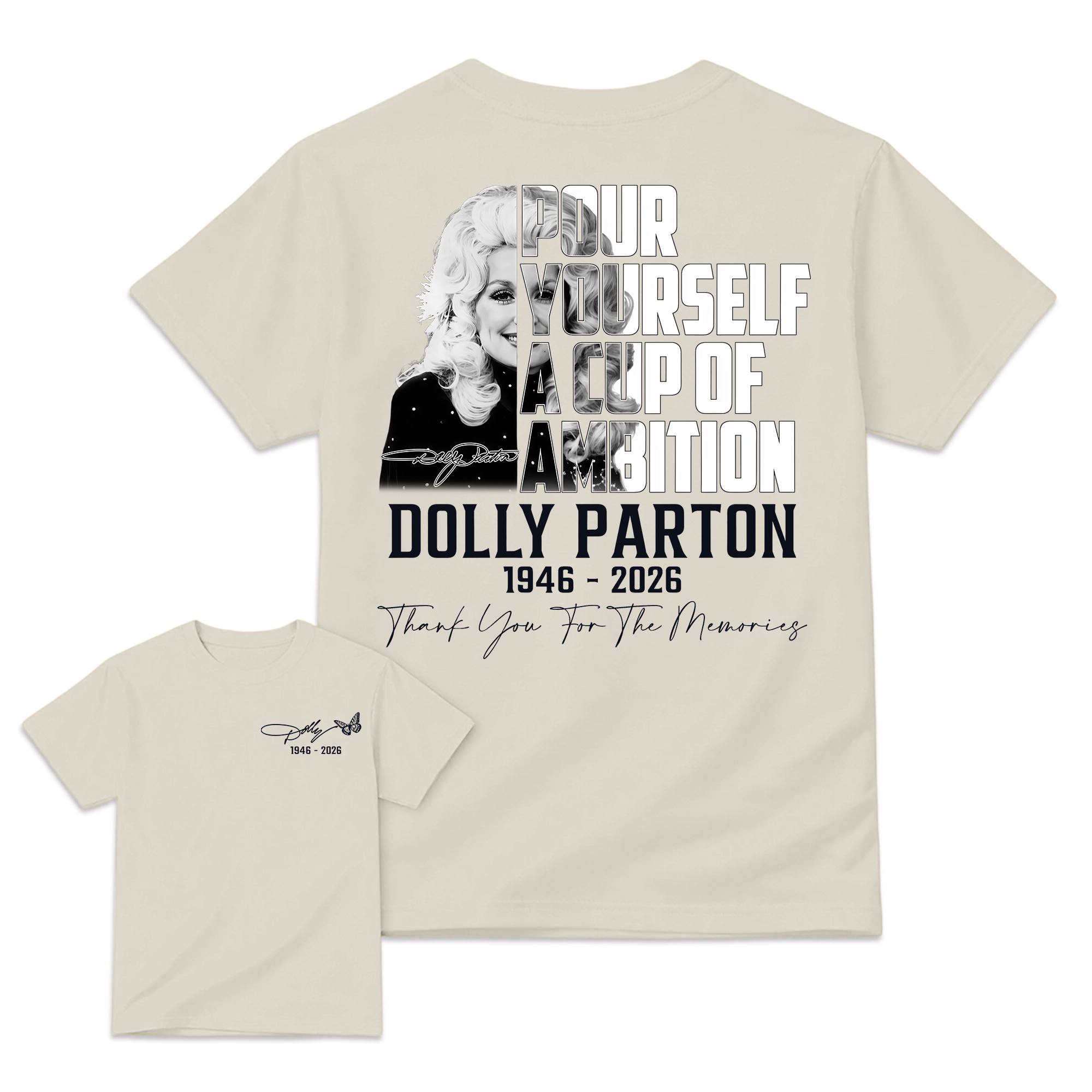 Dolly Parton 9 to 5 Tribute Shirt, Pour Yourself A Cup Of Ambition Tee, Country Music Legend T-Shirt
