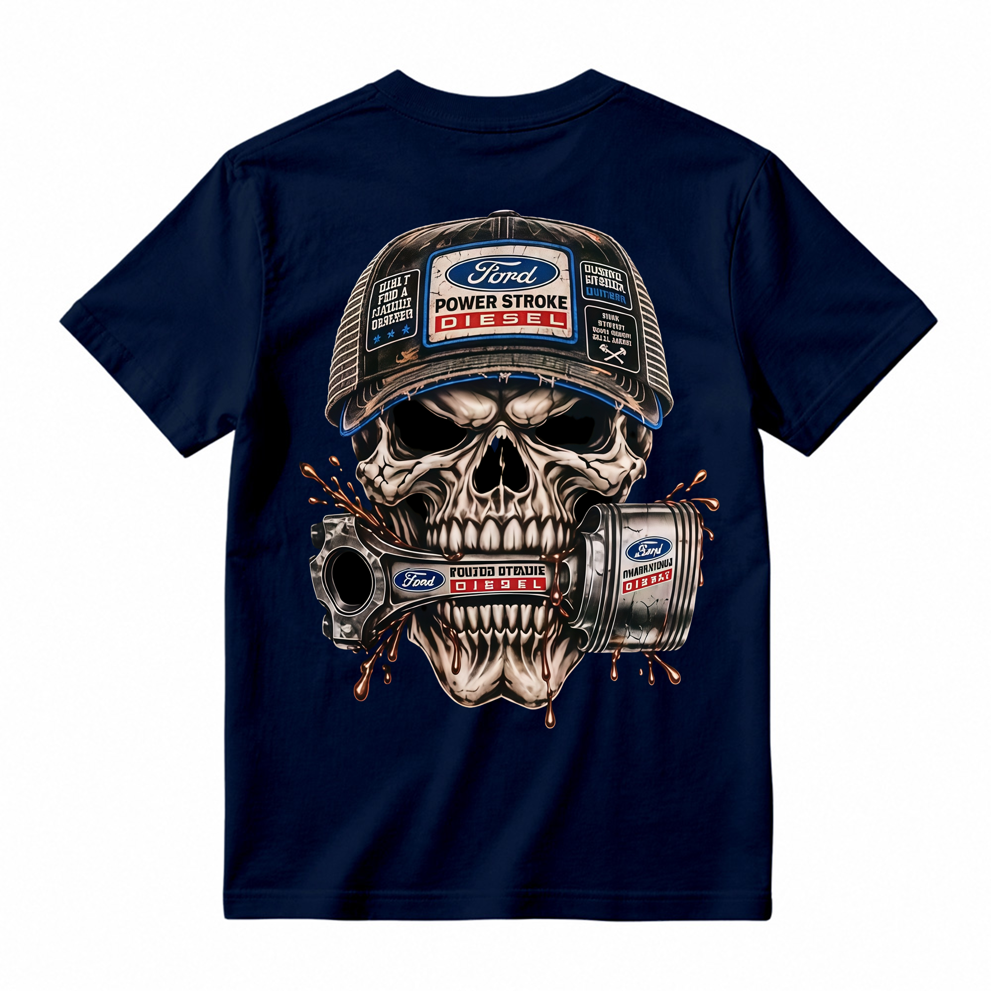 Heavy Metal Mechanic Skull T-Shirt Bundle , Diesel Power, Turbo Engine & Power Tool Graphic Tees