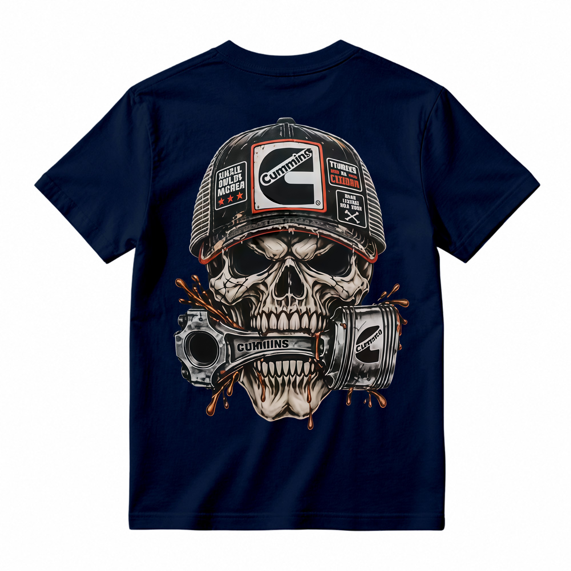 Heavy Metal Mechanic Skull T-Shirt Bundle , Diesel Power, Turbo Engine & Power Tool Graphic Tees