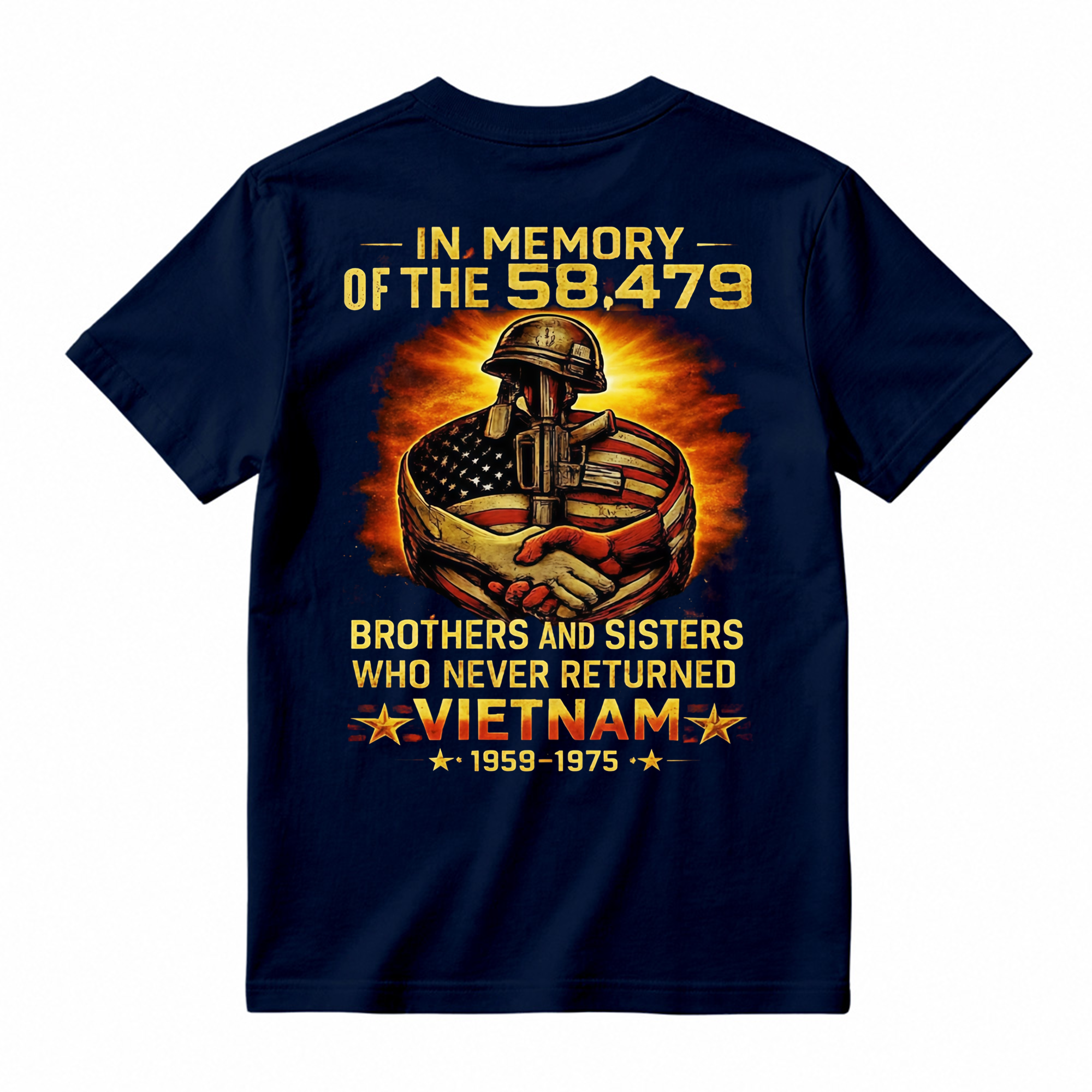 In Memory Of 58479 Vietnam Veteran Shirt, Eagle Military T-Shirt, Multicolor Full Size S-5XL, Veterans Day Gift