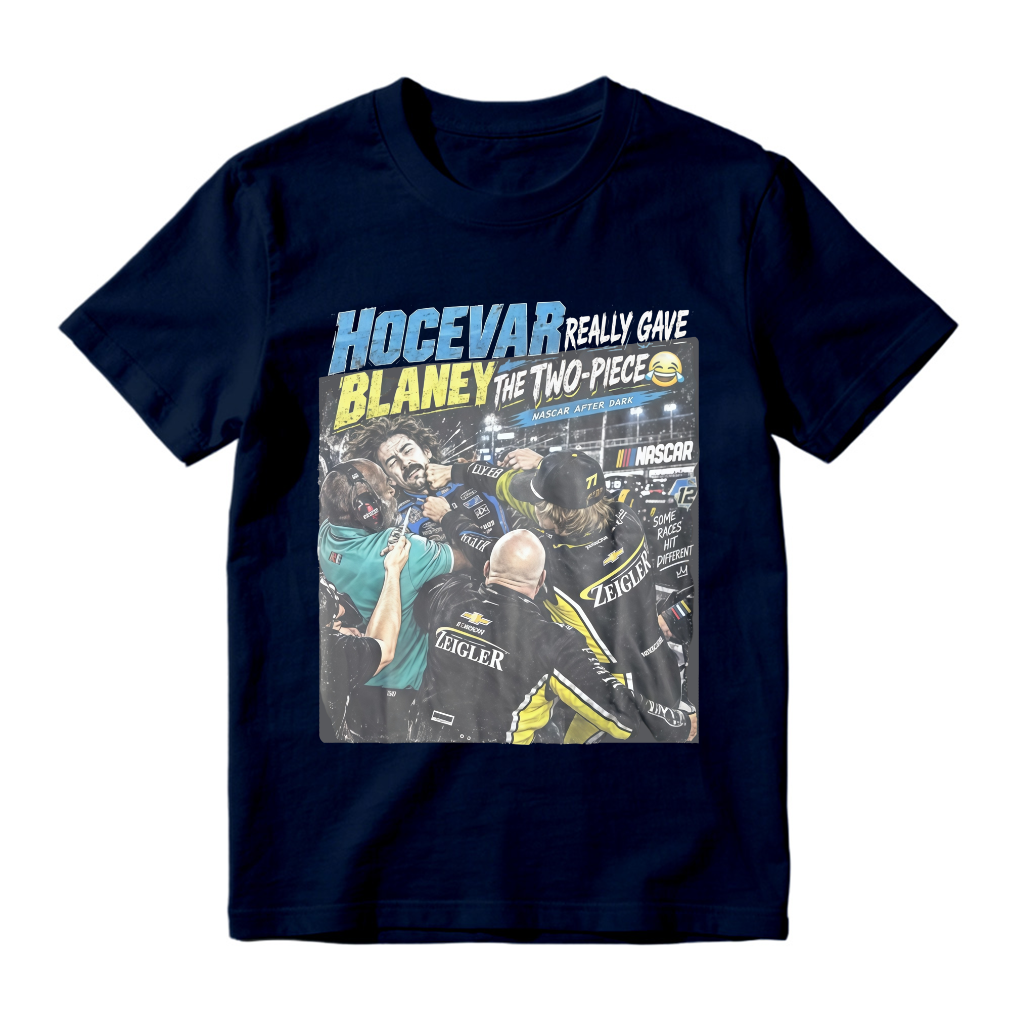 Carson Hocevar Ryan Blaney Shirt  “Two-Piece” Funny Racing Graphic Tee  Vintage NASCAR-Inspired Fight T-Shirt  Race Day Fan Gift
