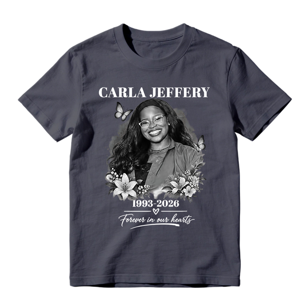 C-J Shirt Unisex In Loving Memory T-Shirt Forever in Our Hearts Memorial Tee Floral Butterfly Remembrance Shirt