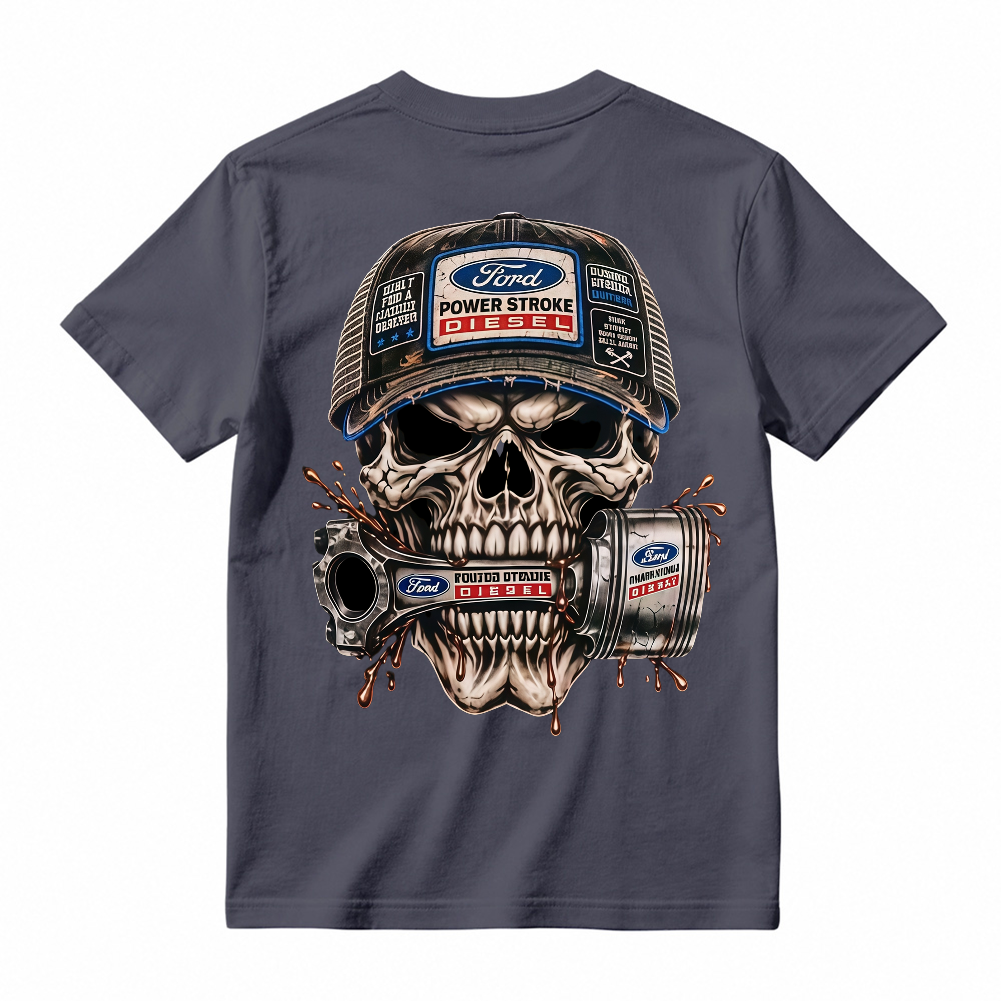 Heavy Metal Mechanic Skull T-Shirt Bundle , Diesel Power, Turbo Engine & Power Tool Graphic Tees