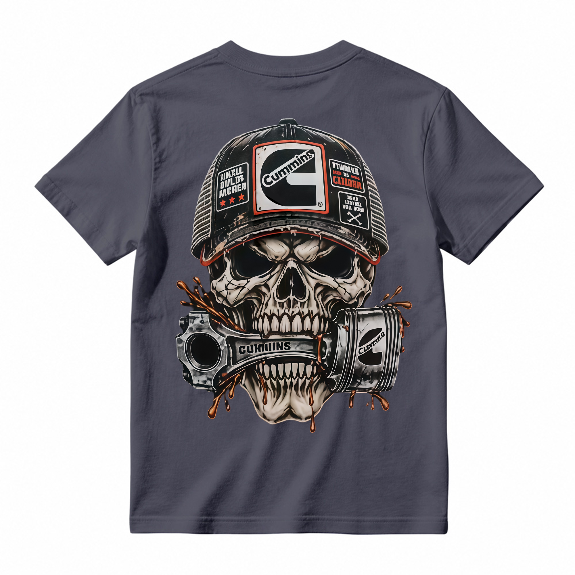 Heavy Metal Mechanic Skull T-Shirt Bundle , Diesel Power, Turbo Engine & Power Tool Graphic Tees