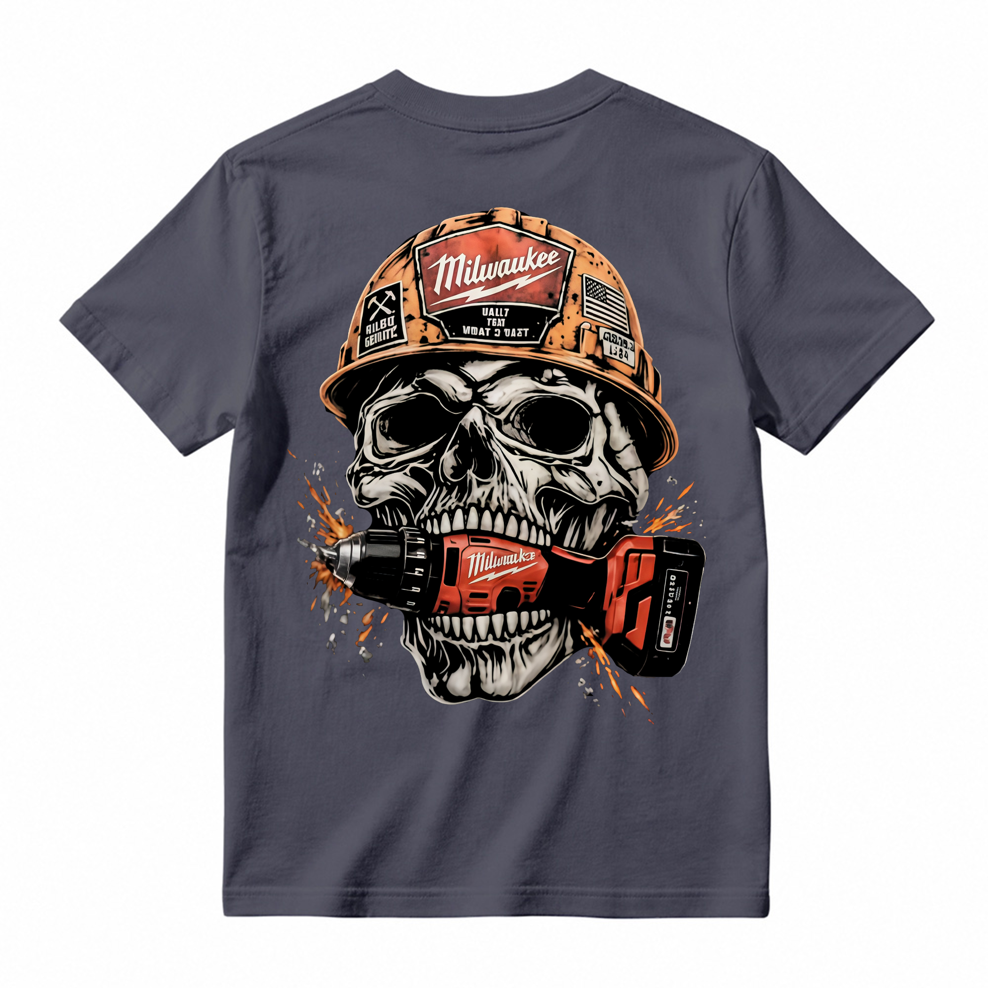 Heavy Metal Mechanic Skull T-Shirt Bundle , Diesel Power, Turbo Engine & Power Tool Graphic Tees