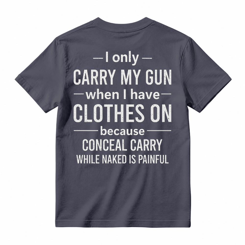 Funny Second Amendment T-Shirt – Gun Owner Humor Tee, Short Sleeve Printed Graphic Shirt, Daily Casual Cotton Men