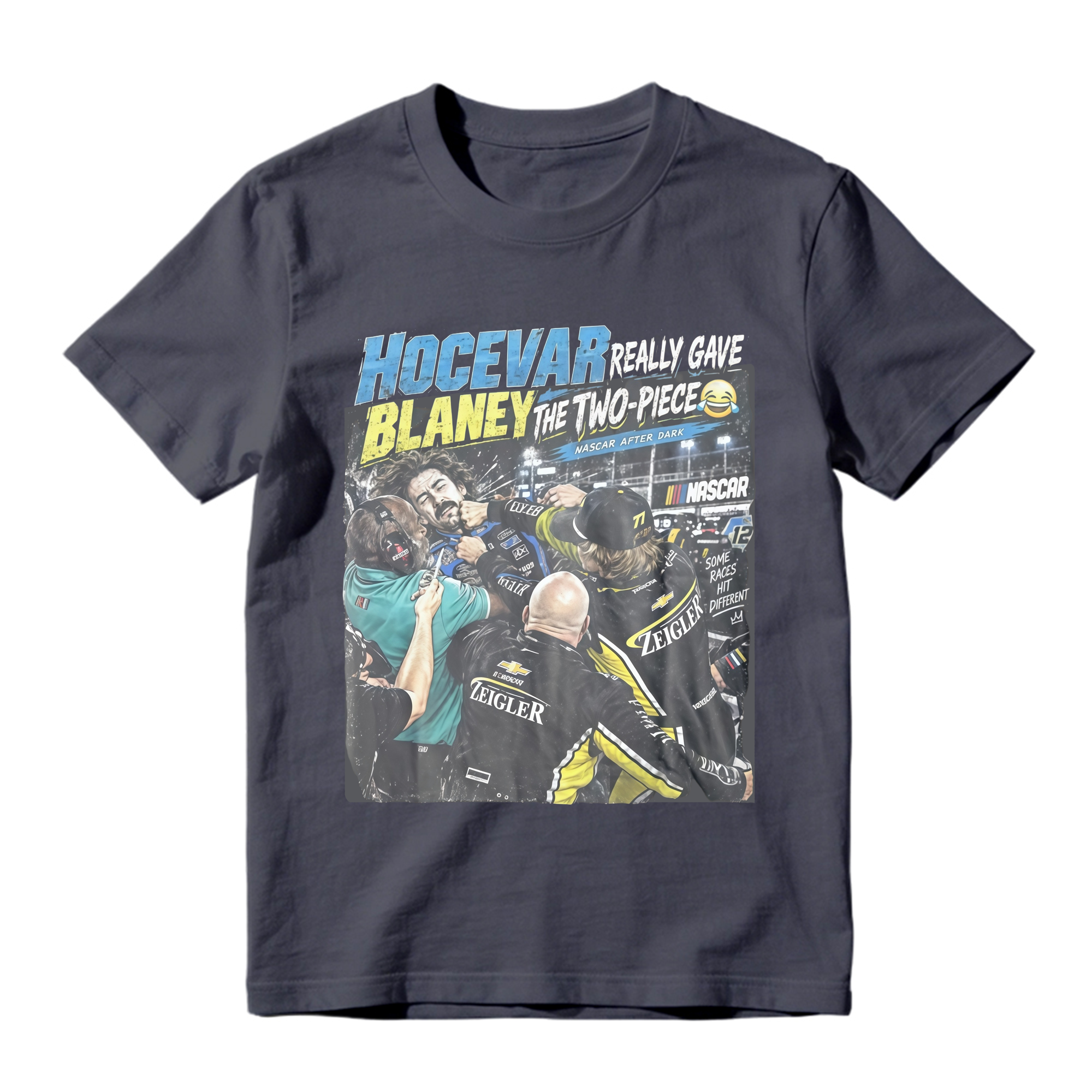 Carson Hocevar Ryan Blaney Shirt  “Two-Piece” Funny Racing Graphic Tee  Vintage NASCAR-Inspired Fight T-Shirt  Race Day Fan Gift
