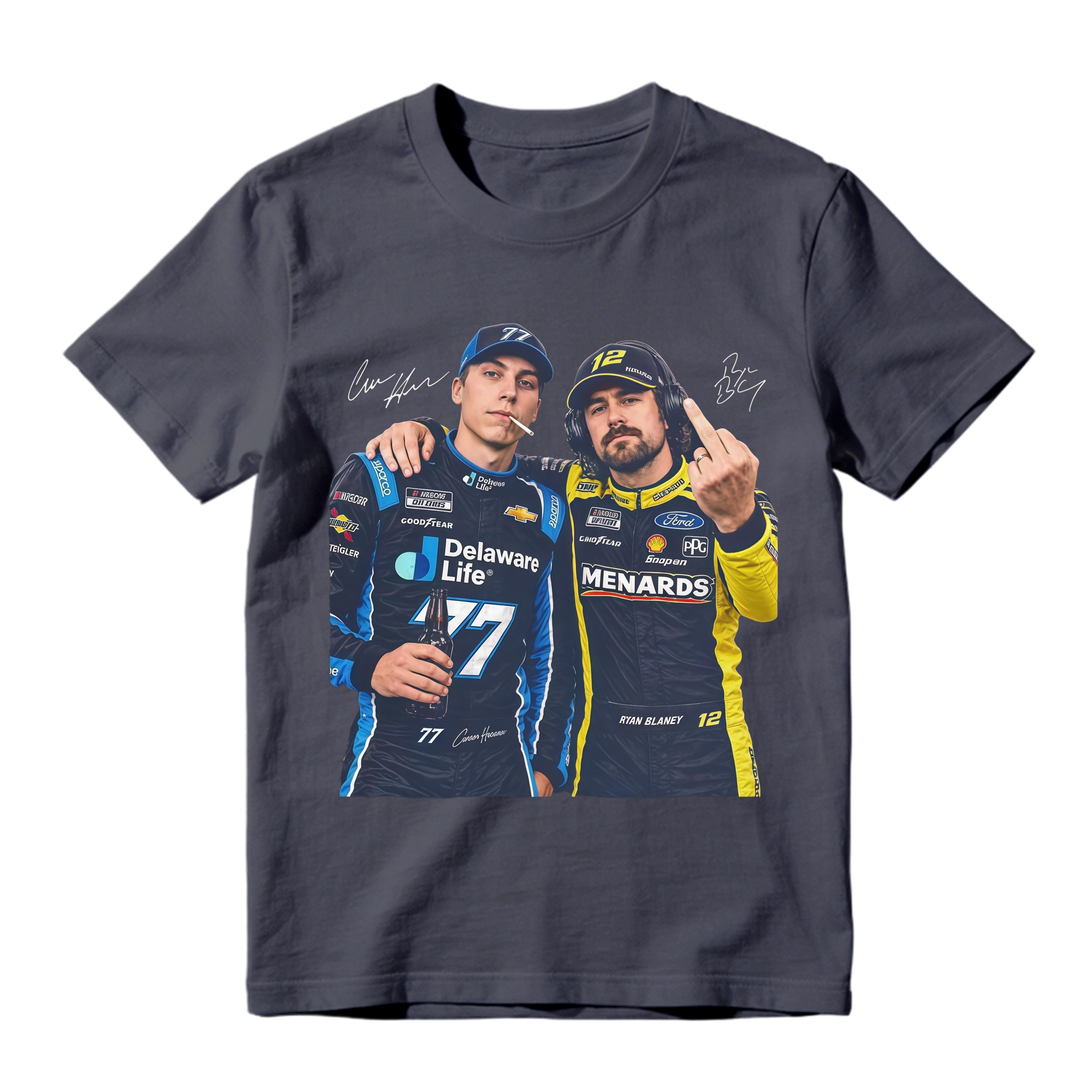Hocevar Really Gave Blaney The Two-Piece Comfort Colors Shirt Carson Hocevar Ryan Blaney Fight Sweatshirt, Racing Graphic Tee