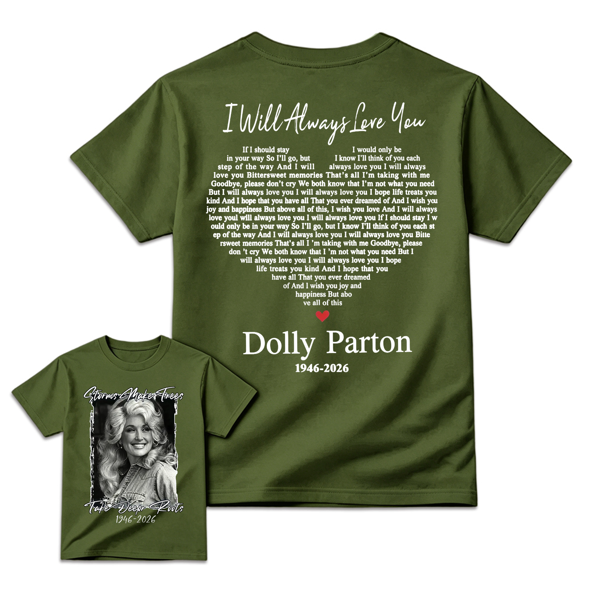 Dolly Parton 1946 - 2026 Shirt, I Will Always Love You Tee