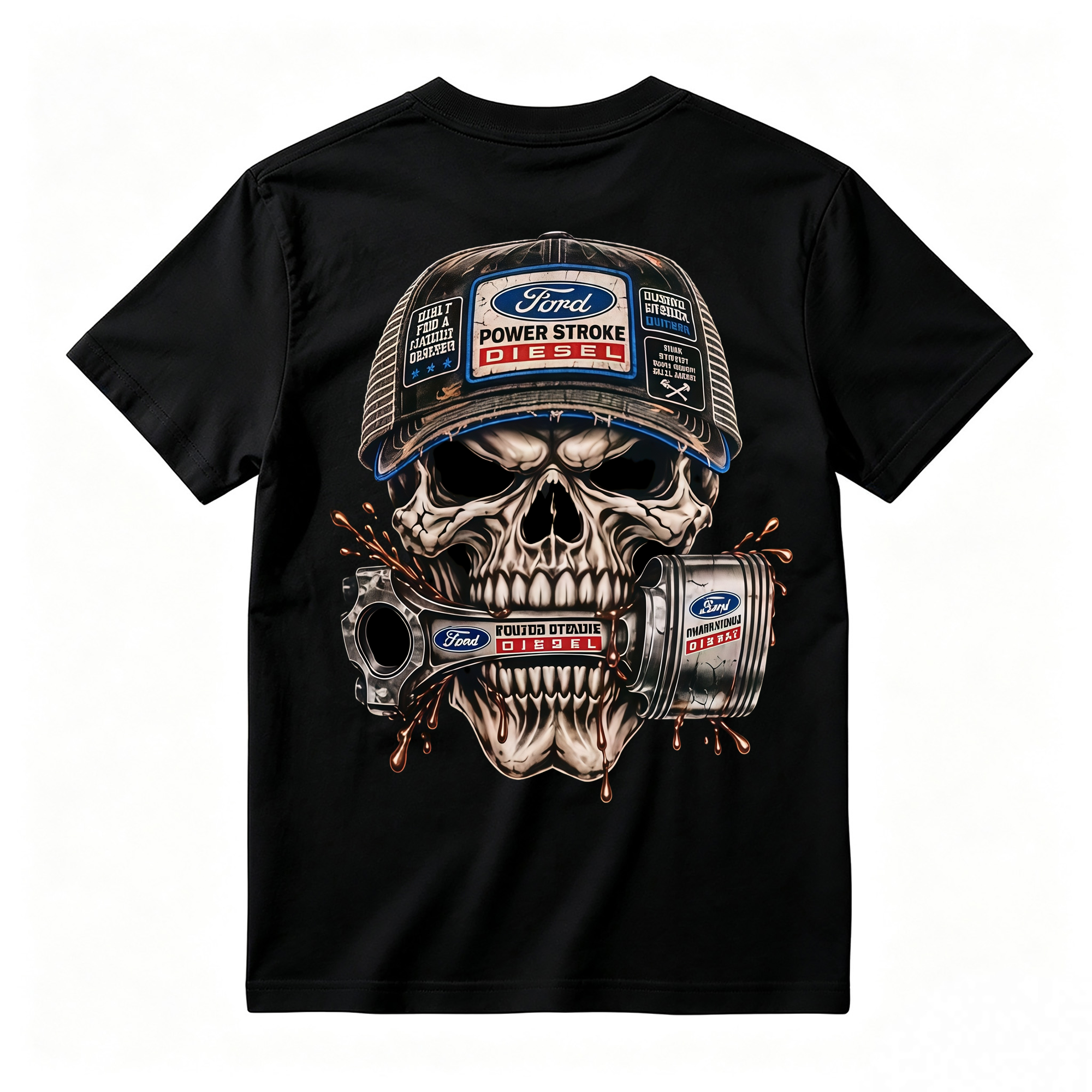 Heavy Metal Mechanic Skull T-Shirt Bundle , Diesel Power, Turbo Engine & Power Tool Graphic Tees